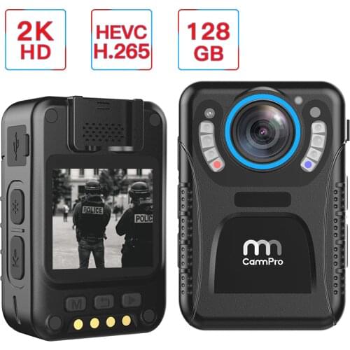 CammPro C3 Mini Wireless 1440P Wearable Night Vision Police Body Worn Camera for Law Enforcement Security wearable cam
