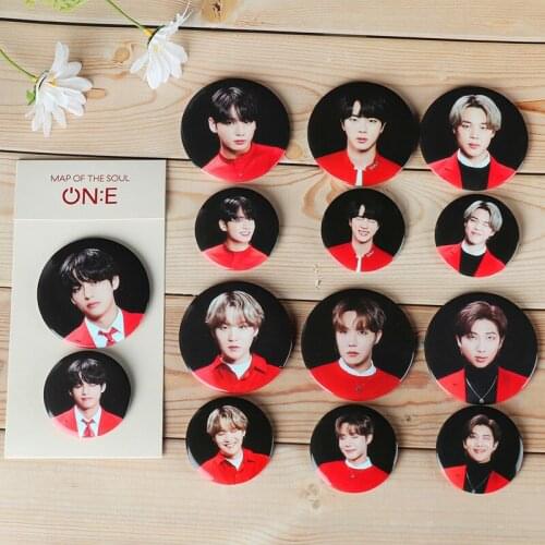 Kpop Map of the Soul ONE Brooches Metal Brooch Pin Badge For Clothes Women Men Hat Backpack Party Bangtan Boys Jewelry