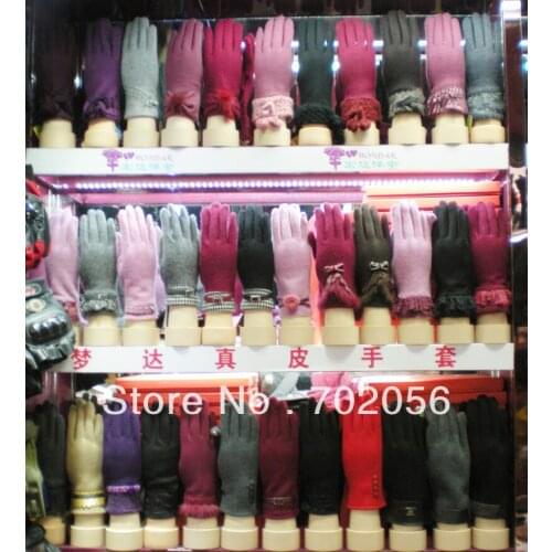 Fashion winter Cashmere wool Gloves Womens ladies golve GLOVES gift mixed color 20pairs/lot #3333