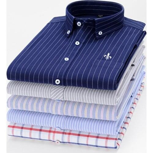 Camisa Social Masculina Manga Longa Dudalinas Oxford Camisa Male Shirts Men Shirt Brand Clothing Casual Slim Fit Chemise Homme