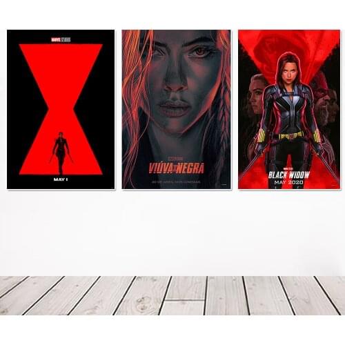 Marvel Canvas Painting Superhero Black Widow Movie Posters And Print Avengers Wall Art For Living Room Home Decoration Picture