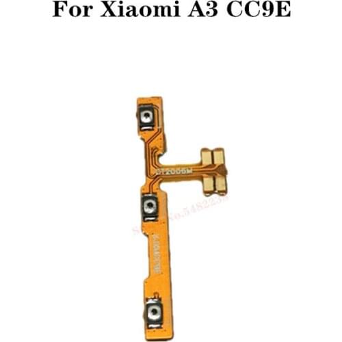 Original Power ON OFF Volume Buttons Flex cable For Xiaomi Mi CC9E A3 Power Switch Side Key Connector Replacement Parts