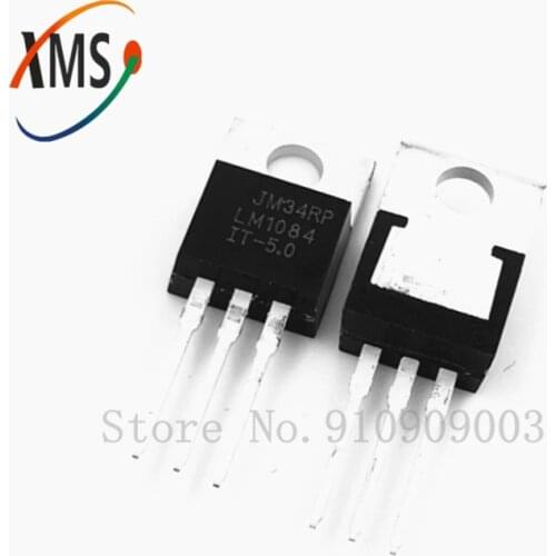 10PCS LM1084IT-5.0 TO220 LM1084-5.0 LM1084T-5.0 LM1084IT-5 5V 5A TO-220 Voltage Regulator