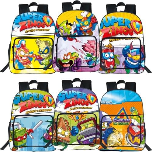 Game Super Zings Backpack Students Women Bags Fashion New Pattern Super Things School Bag Teens Daily Backpack Men Travel Bag