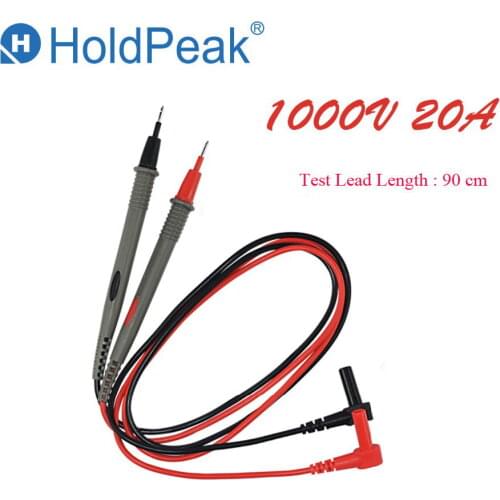 HoldPeak HP-9104 1 Pair Universal Probe Test Leads For Digital Multimeter Pen Line Meter Testing Wire Probe multimeter cable
