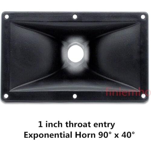 1PC Speaker Tweeter Horn 1 Inch Throat Treble Waveguide 90° x 40° For DJ Professional Audio Mixer Console Woofer Home Theater