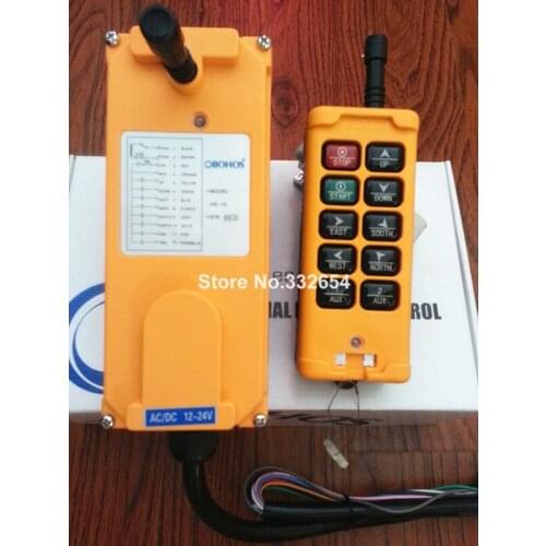 10 Channels Control Hoist Crane Radio Remote Control System DC24V
