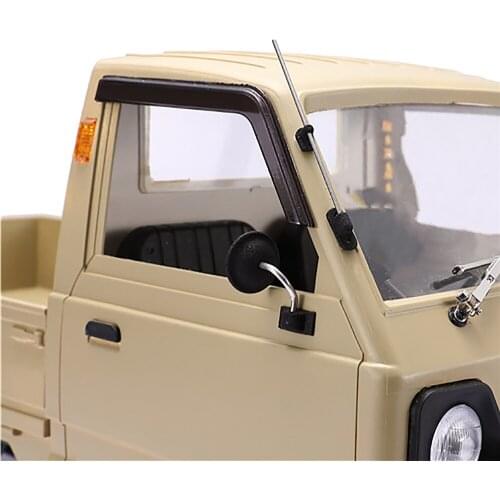 2pcs Acrylic Black Side Window Rain Shield Weather Shield Rain Deflectors for WPL D12 Truck RC Car Accessories