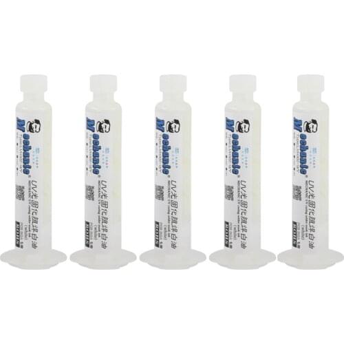 5pcs/lot UV Paint 10CC UV Light-curing Solder Mask White Oil Welding Paste for PCB Curcuit Board Protect Solder Flux Oil