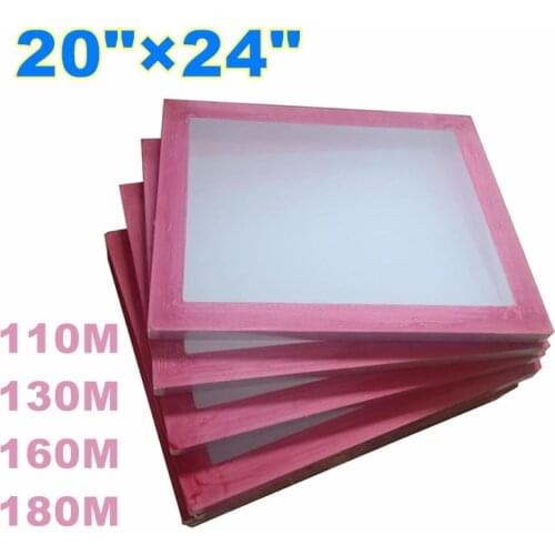 6 Pcs -20" x 24"Aluminum Screen Printing Frame With 110M/130M/160M/180M Mesh