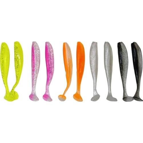 7cm 50pcs/Lot Soft Worm Lures Silicone Bait Sea Fishing Swimbait Artificial Tackle