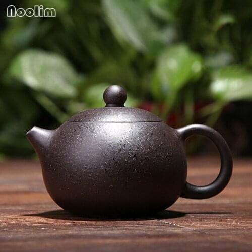 Handmade Yixing Tea Pot Purple Clay Teapot with Handle Chinese Kung Fu Kettle Pu'er Black Water Pot Kung Fu Tea Set