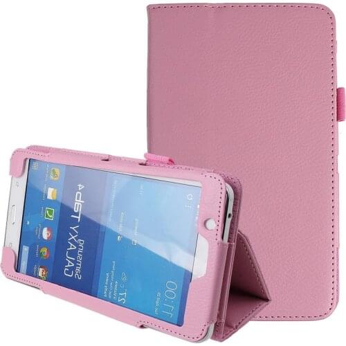 Tab 4 7"SM-T231 T230 Litchi PU Leather Flip Case Cover For Samsung Galaxy Tab 4 7.0 T230 T231 T235 Stand Cases 7inch Tablet Case