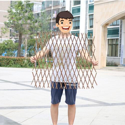 Wooden Fence Durable Retractable Plant Climbing Frame Trellis Flower Decoration Stand Garden Balcony Vine Frame Decorations