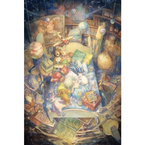 Star Cabin The wooden puzzle 1000 pieces ersion paper jigsaw puzzle white card adult childrens educational toys