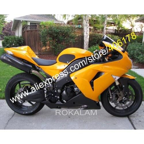 ZX-10R 06 07 Fairing For Kawasaki Ninja ZX10R 2006 2007 Yellow Black Sport Bike Fairings Kit (Injection Molding)
