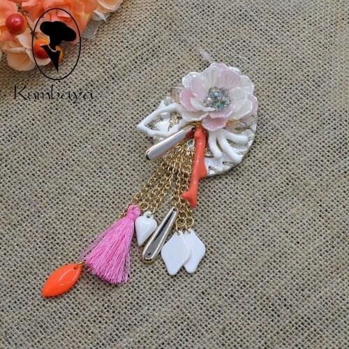 Hot Selling Jewelry Accessories Flower Necklace Charms Keychain Pendants Garment Accessory Clothing Women Female Girls PS702-703