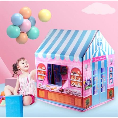 Game House Play Tent Girl Princess Indoor Outdoor Toys Portable Foldable Secret Garden Play Ball Pit Pool Toy For Children Kids