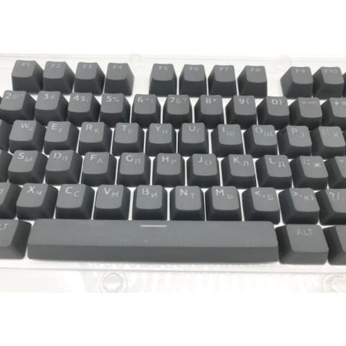 104 Keys Russian Backlit PBT Keycap OEM Profile Double Shot Backlight Keycaps