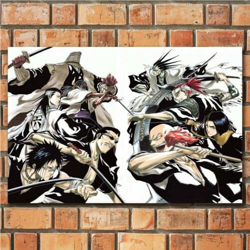 Bleach Hot Japan Anime Kurosaki Ichigo 9 Silk Fabric Wall Poster Art Decor Sticker Bright