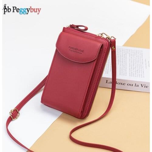 Mini Womens Purse Zipper Purse Small Wallet Coin Pocket Fashion PU Solid Color Messenger Bag Casual Women Flap Small Handbags