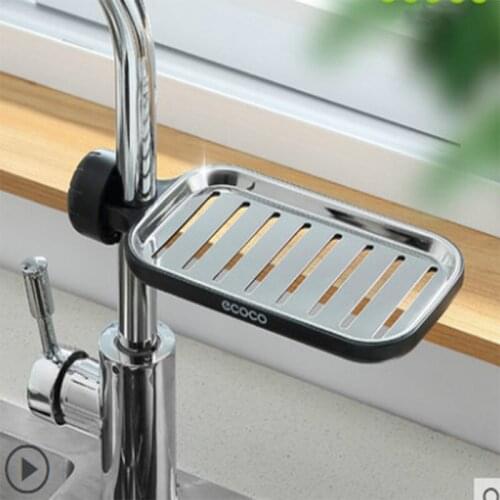 Stainless Steel Faucet Rack Kitchen Storage Shelf Sponge Dish Cloth Finishing Rack Drain Rack Pool Rag Storage Drain Dry Rack