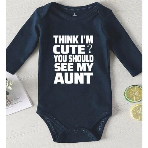 Clothing for Babies Winter Baby Boy Clothes Romper Toddler Boys Cotton Newborn Girl Outfits Children Jumpsuits Print Aunt