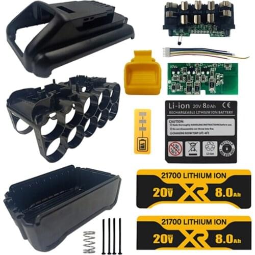 DCB200 Li-Ion Battery Plastic Case PCB Charging Protection Circuit Board Box Shell for Dewalt 18V 20V 8Ah Lithium Tool