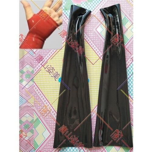 LATEX GLOVES SEXY LATEX LONG GLOVES FINGERLESS GLOVES