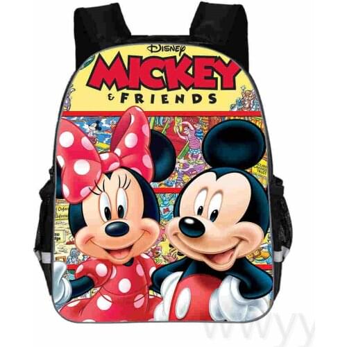 Disney Mickey School Bags Kids Backpack School Bags Children Backpacks For Teenagers Girls Boys Book Bag Travel Bag Rucksack