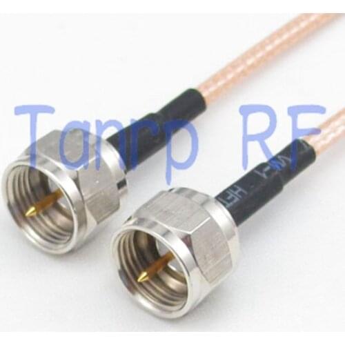 20inch F male plug to F male plug RF adapter connector 50CM Pigtail coaxial jumper cable RG316 extension cord