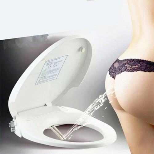 ABS toilet seats with Bidet Shower,No electricity Toilet bidet clean woman buttockU/V/O type thickened Smart toilet seats cover