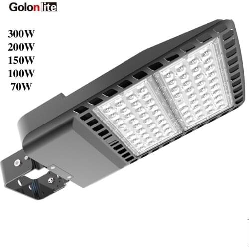 Golonlite LED parking lot light outdoor street road public area 200W 240W 300W 150W 100W 70W 100-277V Meanwell