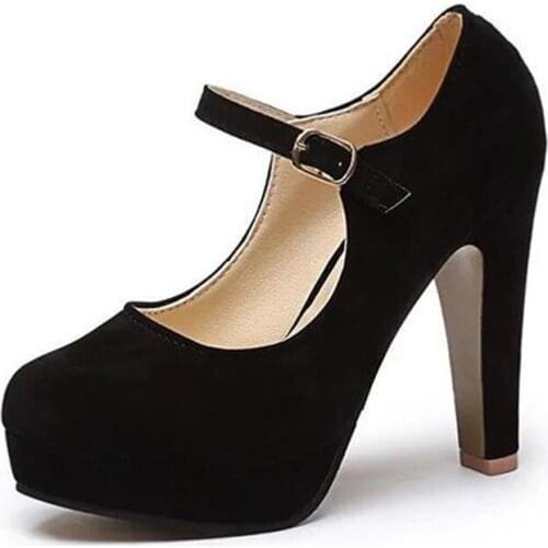 2020 shoes woman 12CM Pumps suede Women 's shoes summer the new sexy high heels rounded suede comfortable work shoes