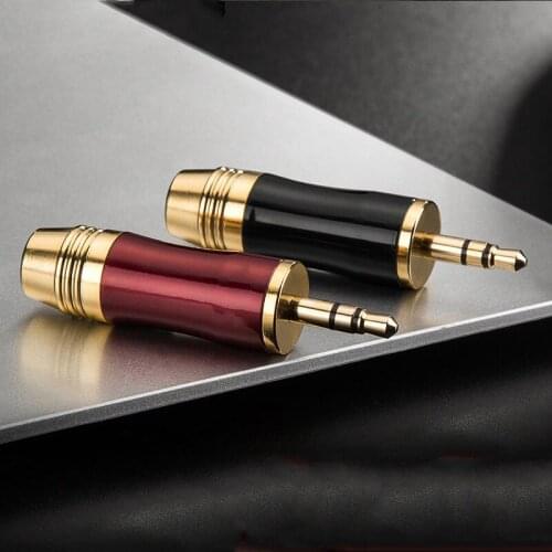 1pcs Gold-plated 3.5mm Jack stereo 3 Pole Male Connector Adapter Solder DIY Stereo Headset Earphone Repair Earphone
