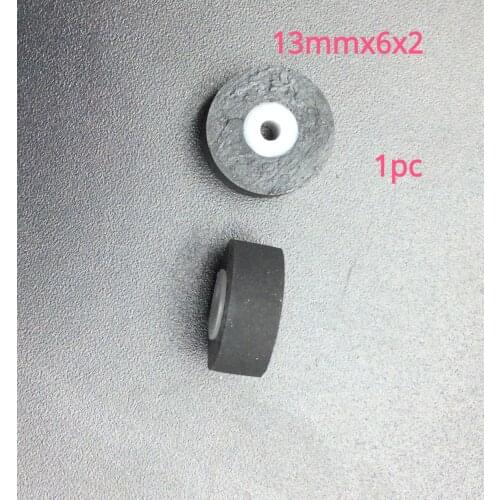 1pc 13mmx6x2 rubber pinch roller for press belt pulley audio player tape recorder cassette deck Stereo