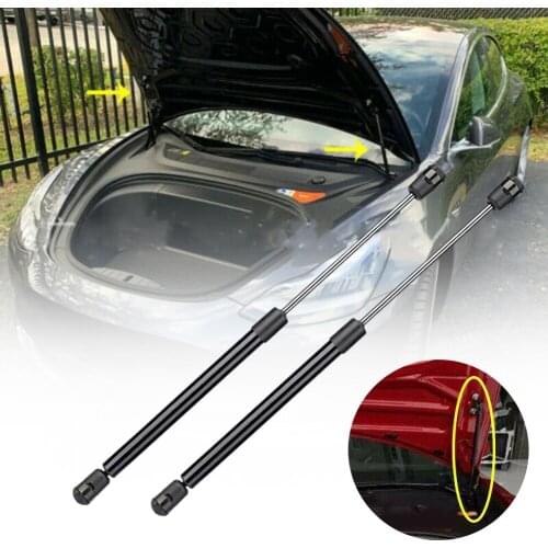 2 Pcs For Tesla Model 3 2017-2020 Car Accessories Front Bonnet Rear Trunk Tailgate Lift Boot Support Rod Spring Shock Gas Strut