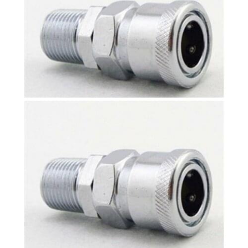 2pcs SM-20 1/4" SM-30 3/8" SM-40 1/2" Male BSPT Air Compressor Hose Quick Coupler Socket Connector