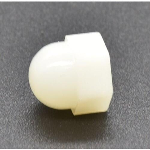 20/10Pcs DIN1587 M3 M4 M5 M6 M8 M10 M12 Black And White Nylon Nut Plastic Cap Nuts Decorative Acorn Nut
