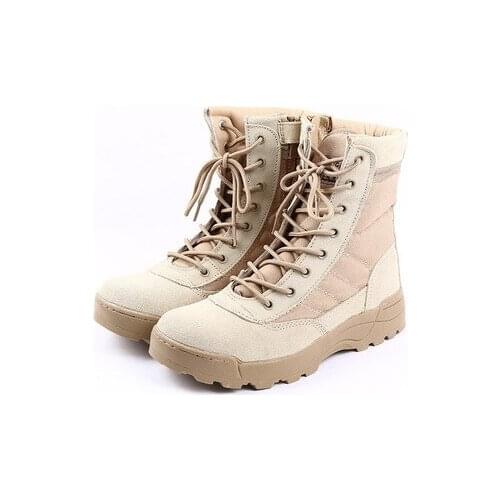 Desert Army Boots Swat Waterproof Men Military Boots Tactical Desert Black Winter Combat Lace Up Ankle Male Shoes Botas Hombre