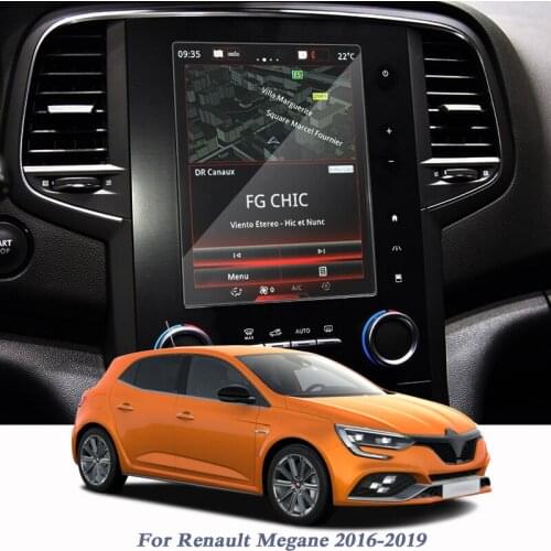 Car Styling GPS Navigation Screen Protect Glass Film For Renault Megane 2016-2019 Dashboard Display PET Film Auto Accessory