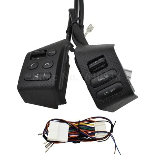 Black color with wire For Nissan Tiida LIVINA Sylphy Multi-function steering wheel button Bluetooth switch