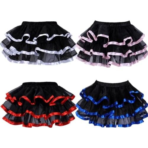 Elastic Petticoat Gothic Women Skirt Petticoat Burlesque Mesh Sexy Micro Mini Tutu Skirt Ladies Performance Steampunk Skirts