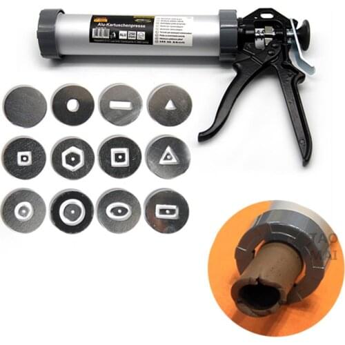 Pottery Tools Hollow Mud Stick Extruder Set DIY11 Kinds of Soft Hollow Mud Stick Handheld Mud Squeezing Gun Clay Modeling Tool