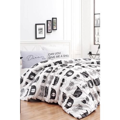 Bedding Set With Pillowcase Duvet Cover Sets Bed Linen Sheet B&W Melone Black-White Double Queen Size Quilt Covers Bedclothes