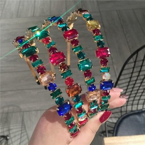 Korean Boutique Princess Tiara Hair Band Retro Elegant Girls Women Colorful Hair Hoop Hair Accessories Women Headbands Headdress