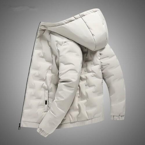 Hooded Down Jacket Men 2020 Winter Mens White Duck Down Jacket Coat Casual Thick Warm Overcoat Winter Parkas Men Streetwear