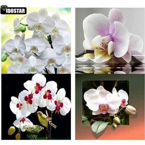 Full Square/Round Drill 5D DIY Diamond painting DIY Christmas decorations "Zen Orchid stone Scener" 3D Embroidery Cross Stitch
