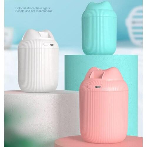 Portable Car Ultrasonic Spray Humidifier Desktop Humidifier 2 Mist Modes with LED Night Lights 220ml 6 Hs Run Time