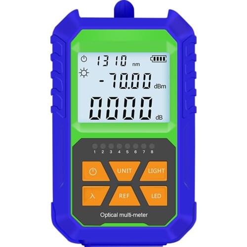 Handheld Optical Power Meter -70~+3dBm Mini Optical Power Tester Digital Light Power Meter with 7 Optional Optic Wavelength